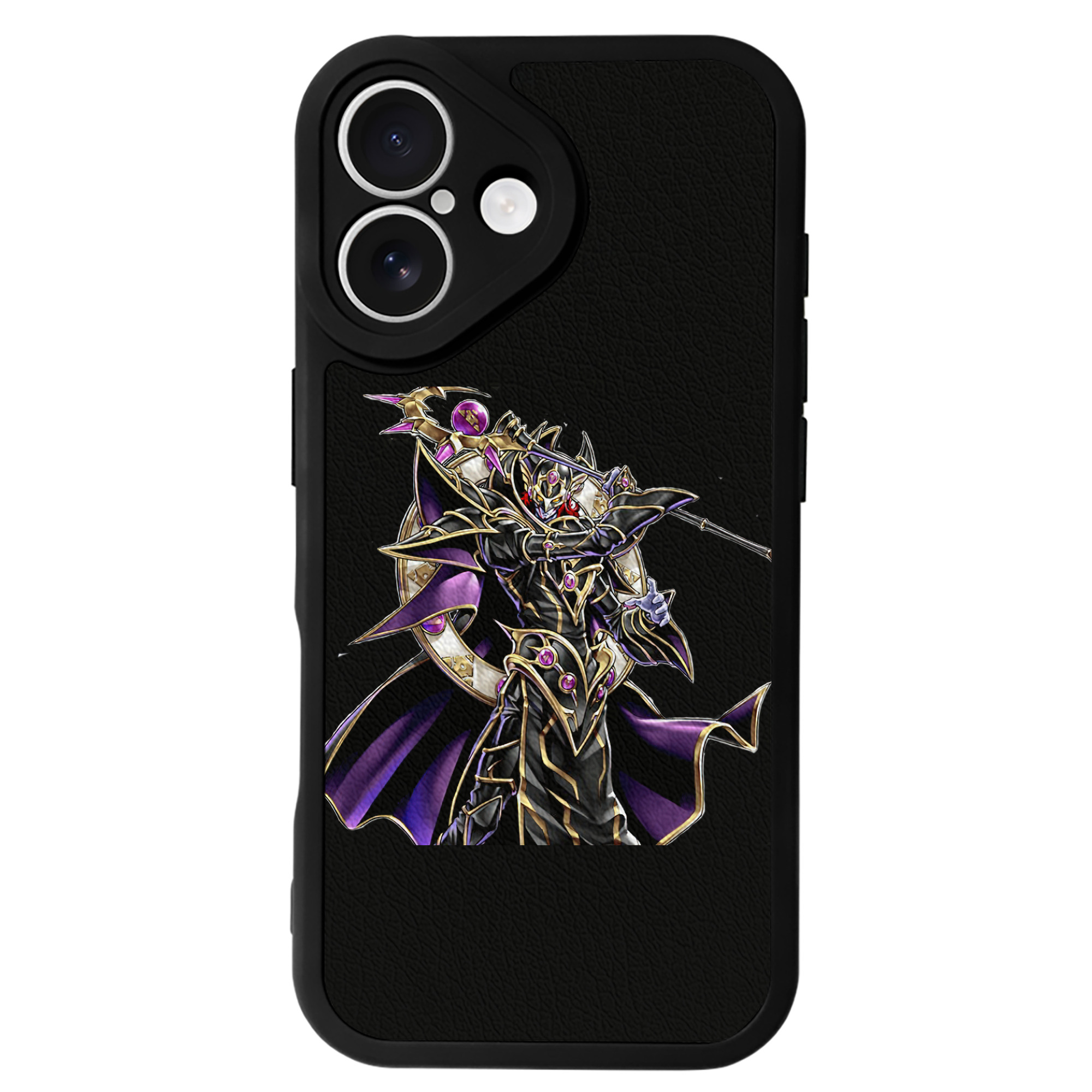 （画像用） 遊☆戯☆王 Yu-Gi-Oh! 【iPhone 16シリーズ対応】シリコンスマホケース（レザー調） 材質：シリコン